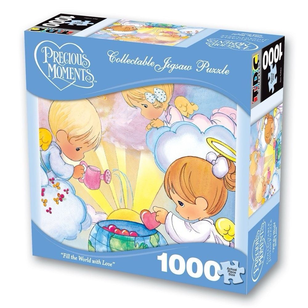 New sealed TDC Precious Moments 1000 Piece jigsaw puzzle "Fill World With Love”